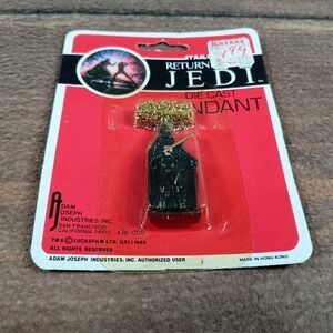 Adam Joseph Star Wars Darth Vader Pendant Unisex OS Black New Vintage 1983 ROTJ